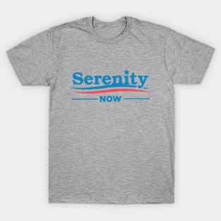 SERENITY NOW - funny ironic election T-Shirt